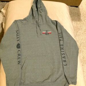 Salty Crew Grey XL hooded Sweatshirt Boat Outdoor Beach Travel Surf Outdoor